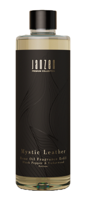 JANZEN HOME FRAGRANCE REFILL MYSTIC LEATHER PREMIUM BLACK